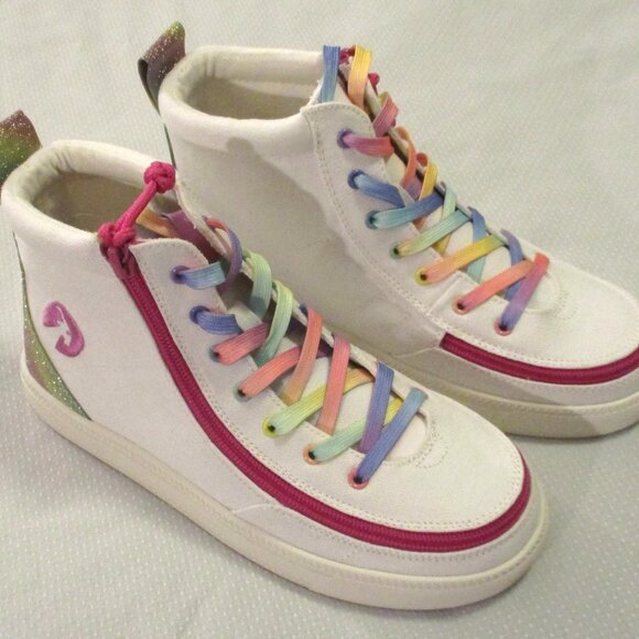 🎈 $20 Today - BILLY WHITE RAINBOW SNEAKERS BIG GIRLS SZ 5 – NWT 🎈 - Picture 6 of 11